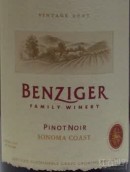 本齊格黑皮諾干紅葡萄酒(Benziger Family Winery Pinot Noir, Sonoma Coast, USA)