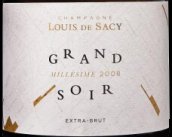 路易斯莎西黑夜特釀年份香檳(Champagne Louis de Sacy Cuvee Grand Soir Extra Brut, Champagne, France)