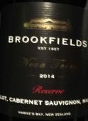 布魯克菲爾德酒莊混釀干紅葡萄酒(Brookfields Reserve Merlot Cabernet Sauvignon Malbec, Hawke's Bay, New Zealand)