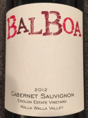 巴波亞精靈園赤霞珠紅葡萄酒(Balboa Winery Estate Eidolon Vineyard Cabernet Sauvignon, Walla Walla Valley, USA)