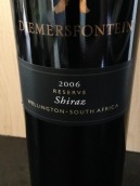 黛瑪斯芳婷珍藏西拉干紅葡萄酒(Diemersfontein Reserve Shiraz, Wellington, South Africa)