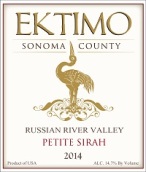 艾鷺酒莊小西拉干紅葡萄酒(Ektimo Vineyards Petite Sirah, Russian River Valley, USA)