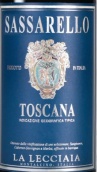 乐奇亚酒庄萨萨里罗红葡萄酒(Fattoria La Lecciaia Sassarello Toscana IGT, Tuscany, Italy)