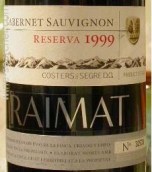 若曼達赤霞珠西拉干紅葡萄酒(Raimat Cabernet sauvignon - Syrah, Costers del Segre, Spain)