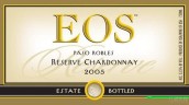 厄俄斯私人珍藏霞多麗干白葡萄酒(Eos Estate Private Reserve Chardonnay, Paso Robles, USA)