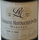 路西安僧侶酒莊墨璣（夏山-蒙哈榭一級園）白葡萄酒(Lucien Le Moine Morgeot, Chassagne-Montrachet 1er Cru, France)