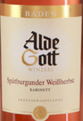 阿爾德·戈特黑皮諾小房桃紅葡萄酒(Alde Gott Spatburgunder Weissherbst Rose Kabinett, Baden, Germany)