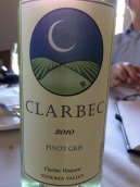 克拉貝克灰皮諾干白葡萄酒(Clarbec Pinot Gris, Sonoma Valley, USA)