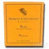 Behrens & Hitchcock Merlot, Napa Valley, USA