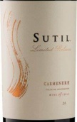 蘇蒂爾酒莊限量版佳美娜紅葡萄酒(Sutil Limited Release Carmenere, Colchagua Valley, Chile)