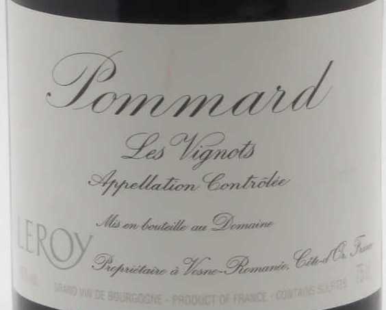 Domaine Leroy Les Vignots, Pommard, France-勒桦酒庄葡萄酒-价格
