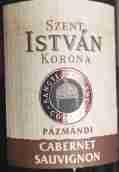 伊思寇娜酒莊赤霞珠紅葡萄酒(Szent Istvan Korona Cabernet Sauvignon, Pazmandi, Hungary)