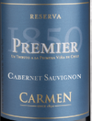 卡門酒莊1850優(yōu)級珍藏赤霞珠紅葡萄酒(Carmen Premier 1850 Reserva Cabernet Sauvignon, Colchagua Valley, Chile)