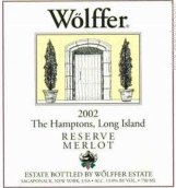 沃爾夫珍藏梅洛干紅葡萄酒(Wolffer Estate Reserve Merlot, Long Island, USA)