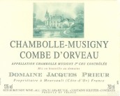 雅克普利爾科姆歐維干紅葡萄酒(Domaine Jacques Prieur La Combe d'Orveau, Chambolle-Musigny Premier Cru, France)