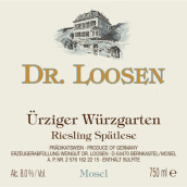 露森酒莊烏茲格園雷司令遲摘白葡萄酒(Dr. Loosen Urziger Wurzgarten Spatlese Riesling, Mosel, Germany)