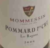 摩曼森酒莊洛吉恩（玻瑪一級園）紅葡萄酒(Mommessin Les Rugiens, Pommard Premier Cru, France)