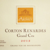 達(dá)哈瑞酒莊雷納德（科爾登特級園）紅葡萄酒(Domaine d'Ardhuy Corton Renardes Grand Cru, Cote de Beaune, France)