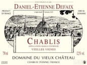 丹尼尔-伊蒂安（夏布利村）老藤干白葡萄酒(Daniel-Etienne Defaix Chablis Vieilles Vignes, Burgundy, France)