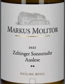 瑪斯莫麗酒莊日冕園雷司令精選甜白葡萄酒(Markus Molitor Zeltinger Sonnenuhr Auslese Riesling, Mosel, Germany)