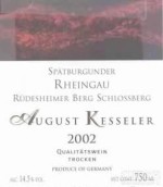 August Kesseler Rudesheimer Berg Schlossberg Spatburgunder Qba, Rheingau, Germany