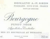 AF格羅酒莊勃艮第黑皮諾紅葡萄酒(Domaine A.F. Gros Bourgogne Pinot Noir, Burgundy, France)