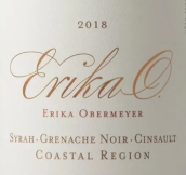 艾瑞卡歐本梅爾西拉-歌海娜-神索混釀紅葡萄酒(Erika Obermeyer Erika O. Syrah Grenache Noire Cinsault, Coastal Region, South Africa)