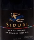 希杜麗酒莊克努斯柏比莊園黑皮諾干紅葡萄酒(Siduri Clos Pepe Vineyard Pinot Noir, Sta. Rita Hills, USA)