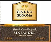 嘉露索諾瑪巴瑞尼莊園仙粉黛干紅葡萄酒（亞歷山大谷）(Gallo of Sonoma Barrelli Creek Vineyard Zinfandel, Alexander Valley, USA)