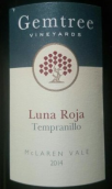 寶石樹月神丹魄干紅葡萄酒(Gemtree Luna Roja Tempranillo, McLaren Vale, Australia)