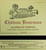 布爾索酒莊紅葡萄酒(Chateau Bourseau, Lalande de Pomerol, France)