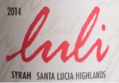 盧利酒莊西拉干紅葡萄酒(Luli Wines Syrah, Santa Lucia Highlands, USA)