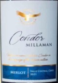 金鷹酒莊康多梅洛紅葡萄酒(Millaman Condor Merlot, Central Valley, Chile)