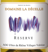 拉沃酒莊德塞爾園珍藏白葡萄酒(Lavau Domaine la Decelle Reserve Blanc, Cotes du Rhone Villages Valreas, France)