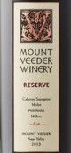 維德山酒莊珍藏紅葡萄酒(Mount Veeder Winery Reserve Red, Napa Valley, USA)