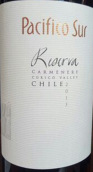 帕菲克蘇珍藏佳美娜紅葡萄酒(Pacifico Sur Carmenere Reserva, Valle de Curico, Chile)