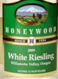 蜂蜜木酒莊雷司令干白葡萄酒(Honeywood Winery White Riesling, Oregon, USA)