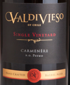 瓦帝維索單一園佳美娜紅葡萄酒(Valdivieso Single Vineyard Carmenere, Colchagua Valley, Chile)