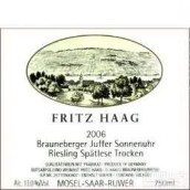 海格布朗伯哲朱弗日晷园雷司令迟摘白葡萄酒(Fritz Haag Brauneberger Juffer Sonnenuhr Riesling Spatlese, Mosel, Germany)