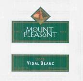 快樂山奧古斯塔威代爾干白葡萄酒(Mount Pleasant Augusta Vidal Blanc,Missouri,USA)