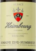 鴻布列什酒莊翰伯格園雷司令白葡萄酒(Domaine Zind-Humbrecht Heimbourg Riesling, Alsace, France)