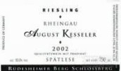 Kesseler Rudesheimer Berg Schlossberg Riesling Spatlese, Rheingau, Germany