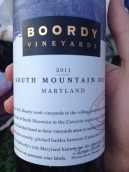 珀蒂里程碑系列南山干紅葡萄酒(Boordy Vineyards Landmark Series South Mountain Red, Maryland, USA)