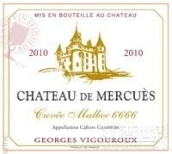 美思酒莊馬爾貝克特釀6666干紅葡萄酒(Chateau de Mercues Cuvee Malbec 6666, Cahors, France)