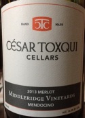 凱撒托奎梅洛干紅葡萄酒(Cesar Toxqui Merlot, Mendocino County, USA)