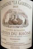 加里格酒庄特酿罗马尼红葡萄酒(Domaine La Garrigue Cuvee Romaine, Cotes du Rhone, France)