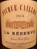 披凱石酒莊珍藏干紅葡萄酒(Chateau Picque Caillou La Reserve, Pessac-Leognan, France)