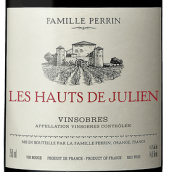佩蘭家族酒莊朱利安城堡紅葡萄酒(Famille Perrin Les Hauts de Julien, Vinsobres, France)