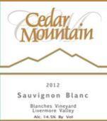 雪松山布朗什園長(zhǎng)相思干白葡萄酒(Cedar Mountain Winery Blanches Vineyard Sauvignon Blanc, Livermore Valley, USA)