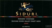 希杜麗酒莊帕森斯莊園黑皮諾干紅葡萄酒(Siduri Parson's Vineyard Pinot Noir, Santa Lucia Highlands, USA)